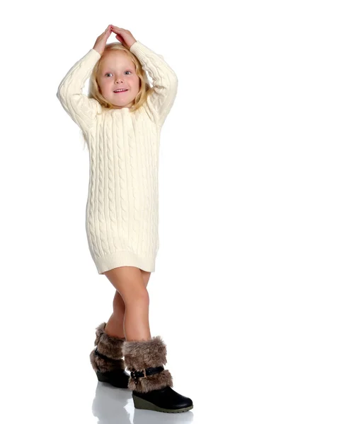 Niña gesticulando . —  Fotos de Stock