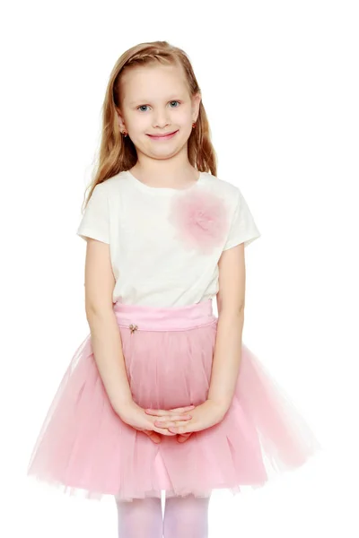 Bella bambina 5-6 anni . — Foto Stock