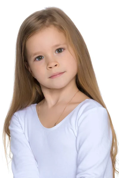 Küçük bir kızın portresi.. — Stok fotoğraf