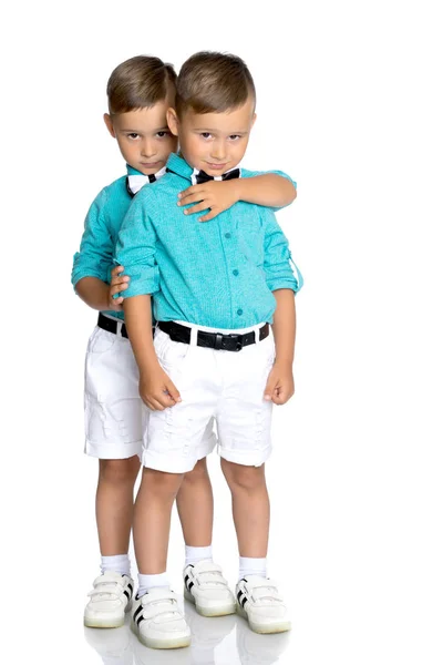 Dos chicos Gemini tristes — Foto de Stock