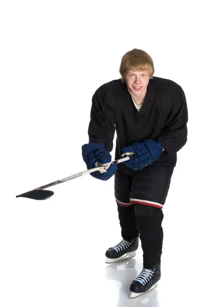 Junger Hockeyspieler — Stockfoto