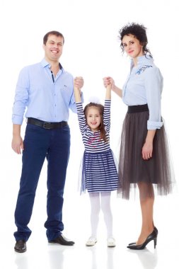 Küçük kızı ile mutlu anne.