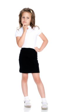 Küçük kız düşündüğü.