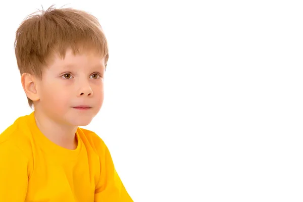 Retrato de niño pequeño de cerca, aislado . —  Fotos de Stock