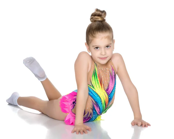 The gymnast prepares to perform the exercise. — Stock Photo, Image