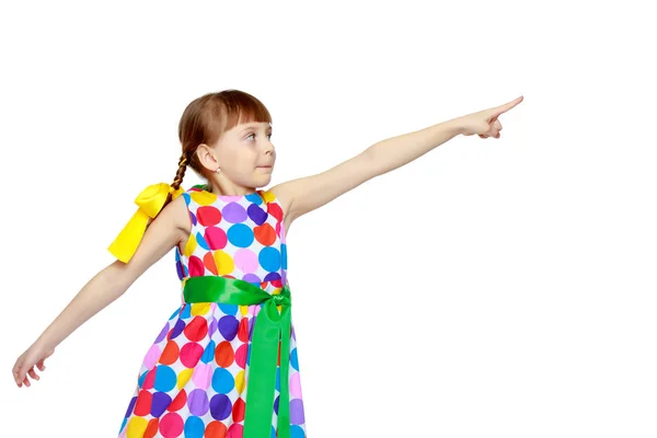 Menina gesticulando . — Fotografia de Stock