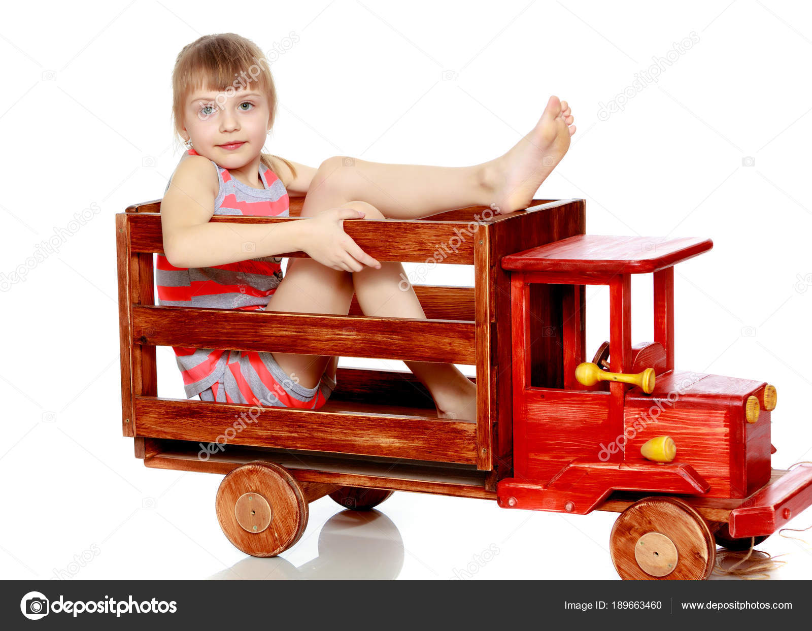 large wooden car