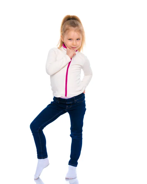 The gymnast prepares to perform the exercise. — Stock Photo, Image