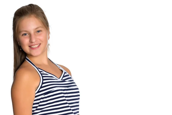 Menina adolescente, foto do estúdio — Fotografia de Stock