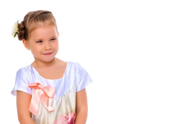 Portrait of a little girl close-up. — Stock Photo, Image