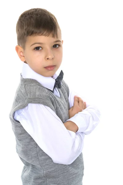 Portrait of a little boy close-up. — Stock Photo, Image