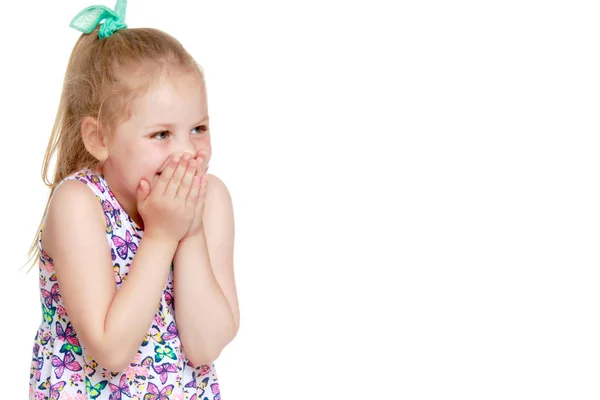 Surprised little girl — Stock Photo, Image