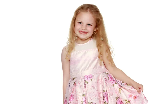 Portrait of a little girl close-up. — Stock Photo, Image