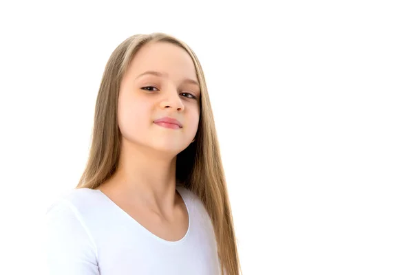 Una adolescente en un vestido corto . —  Fotos de Stock