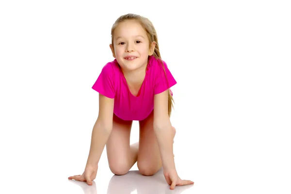 The gymnast prepares to perform the exercise. — Stock Photo, Image