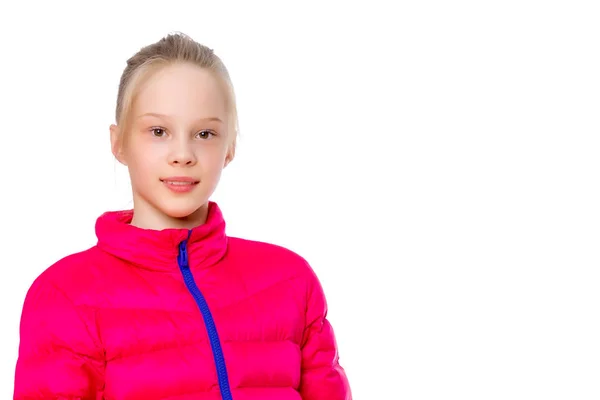 Retrato de una niña de cerca. — Foto de Stock