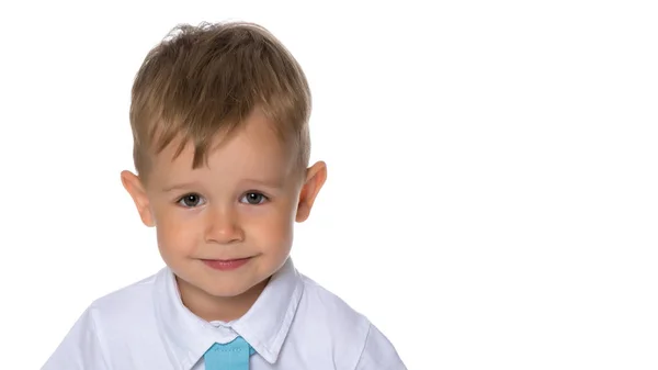 The little boy smiles. Portrait.Close-up. — Stock Photo, Image