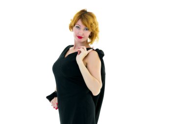 Başarılı bir iş kadınının portresi.