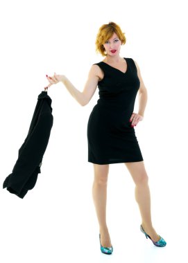 Başarılı bir iş kadınının portresi.