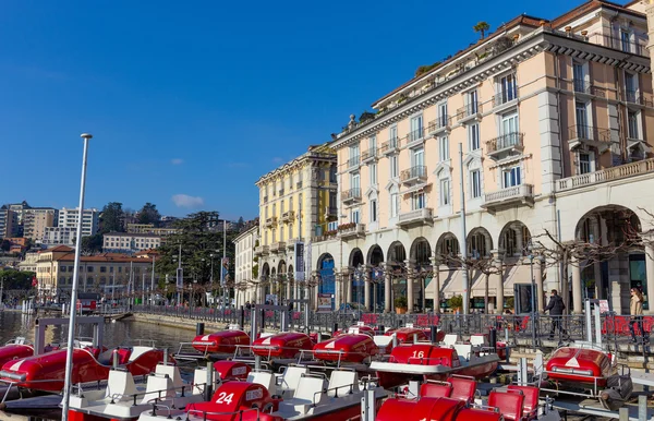 Lugano city waterfront, Switzerland — Φωτογραφία Αρχείου