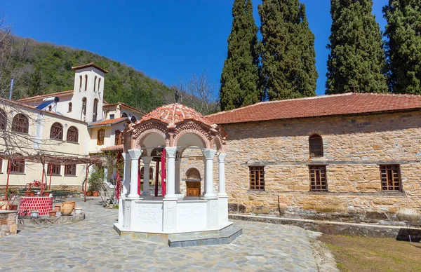 Bovenste Panagia Xenia klooster, Thessalië, Griekenland — Stockfoto