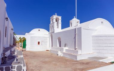 Agios Ioannis Siderianos Manastırı, Milos island, Yunanistan
