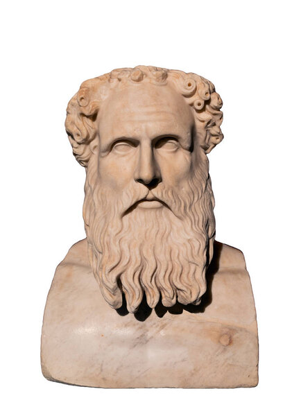Bust of Stoic philosopher Zeno of Citium (334-262 BC)