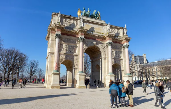 Parijs Frankrijk December 2019 Arc Triomphe Carrousel December Parijs Het — Stockfoto