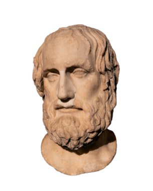 Ancient Greek tragedian Euripides (480-406) BC. clipart