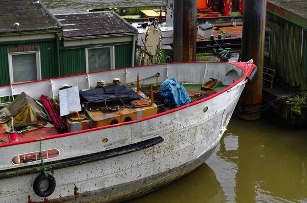 Eski Ürünler Hamburg Liman Içinde Taşınmasında Kullanılan Hamburg Avrupa Almanya — Stok fotoğraf