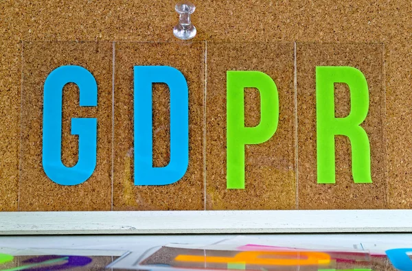 Tablero Con Inscripción Alemán Dsgvo Datenschutzgrundverordnung Inglés Gdpr General Data — Foto de Stock