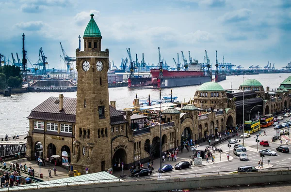 Almanya Hamburg Limanı Denizaltıları Yazın Öğle Vakti Avrupa 2015 Tarihinde — Stok fotoğraf