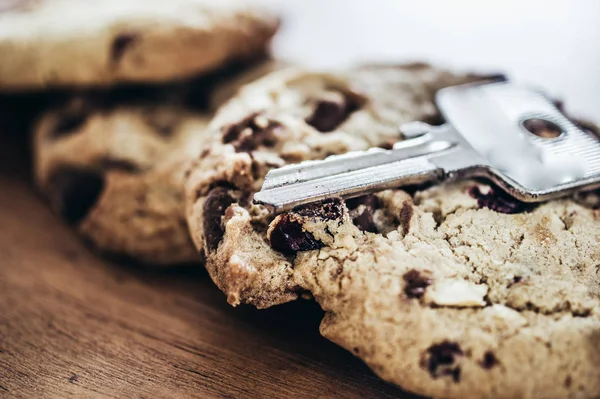 Cookies Mit Einem Schlüssel Cookie Banner Für Webseiten Illustrieren — Stockfoto