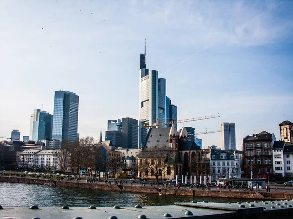 Skyline Frankfurt Con Deutsche Bank Tower Desde Maintower 2011 — Foto de Stock