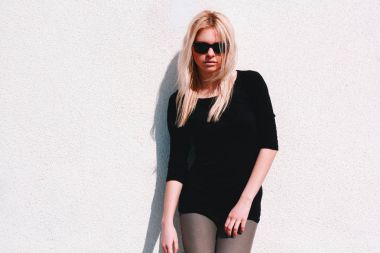 Hippi kız moda serin güneş gözlüğü