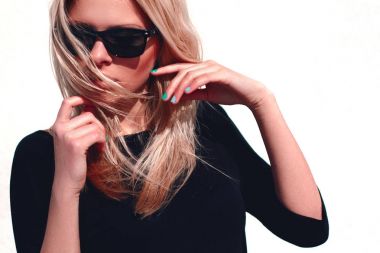 Hippi kız moda serin güneş gözlüğü