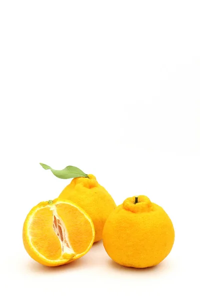 Fresh Orange White Background — Stock Photo, Image