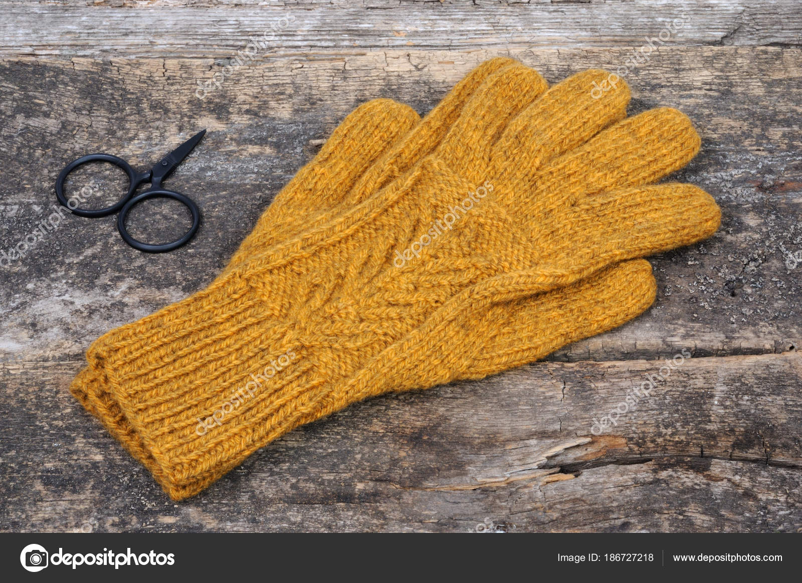 hand knitted gloves