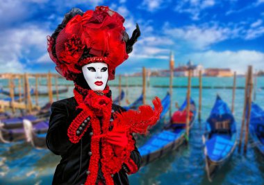 Ünlü karnaval Venedik, İtalya