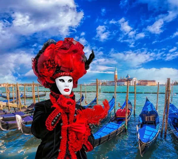 Ünlü karnaval Venedik, İtalya — Stok fotoğraf