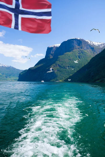 Beautiful fjords near the Flam in Norway — Stock Photo, Image