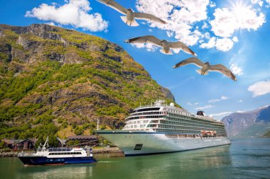 Bağlantı noktası Flam cruise gemi Norveç ile
