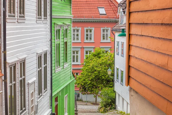 Wooden houses in Bergen. UNESCO World Heritage Site, Norway — Stock Photo, Image