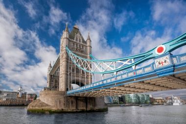 Londra, İngiltere 'deki Tower Bridge, İngiltere