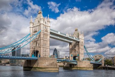 Londra, İngiltere 'deki Tower Bridge, İngiltere