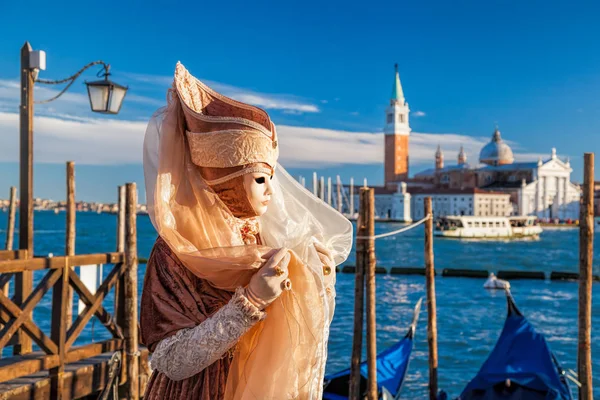 Venetië Italië Februari 2016 Carnaval Maskers Venetië Het Carnaval Van — Stockfoto