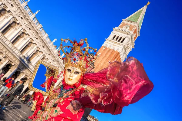 Venezia Italia Februar 2016 Karnevalmasker Venezia Karnevalet Venezia Årlig Festival – stockfoto