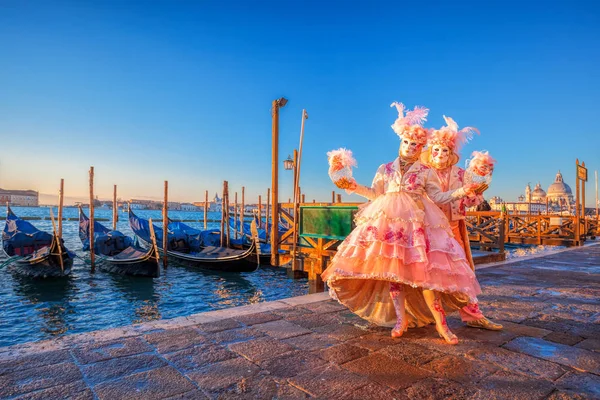 Venezia Febbraio 2016 Maschere Carnevale Venezia Carnevale Venezia Festival Annuale — Foto Stock