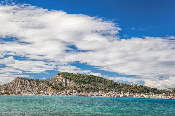Zante città Durante la giornata di sole sull'isola di Zante in Grecia — Foto Stock