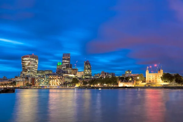 Panorama Londres Avec Centre Ville Moderne Angleterre Royaume Uni — Photo